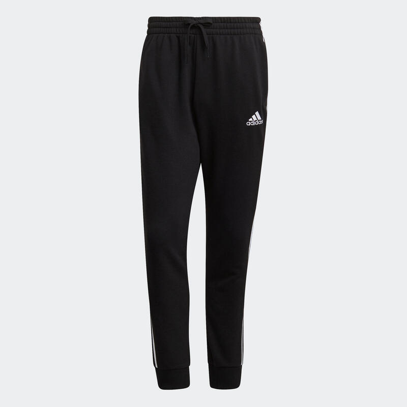 Pantalón chándal Adidas hombre jogger rayas negro blanco |