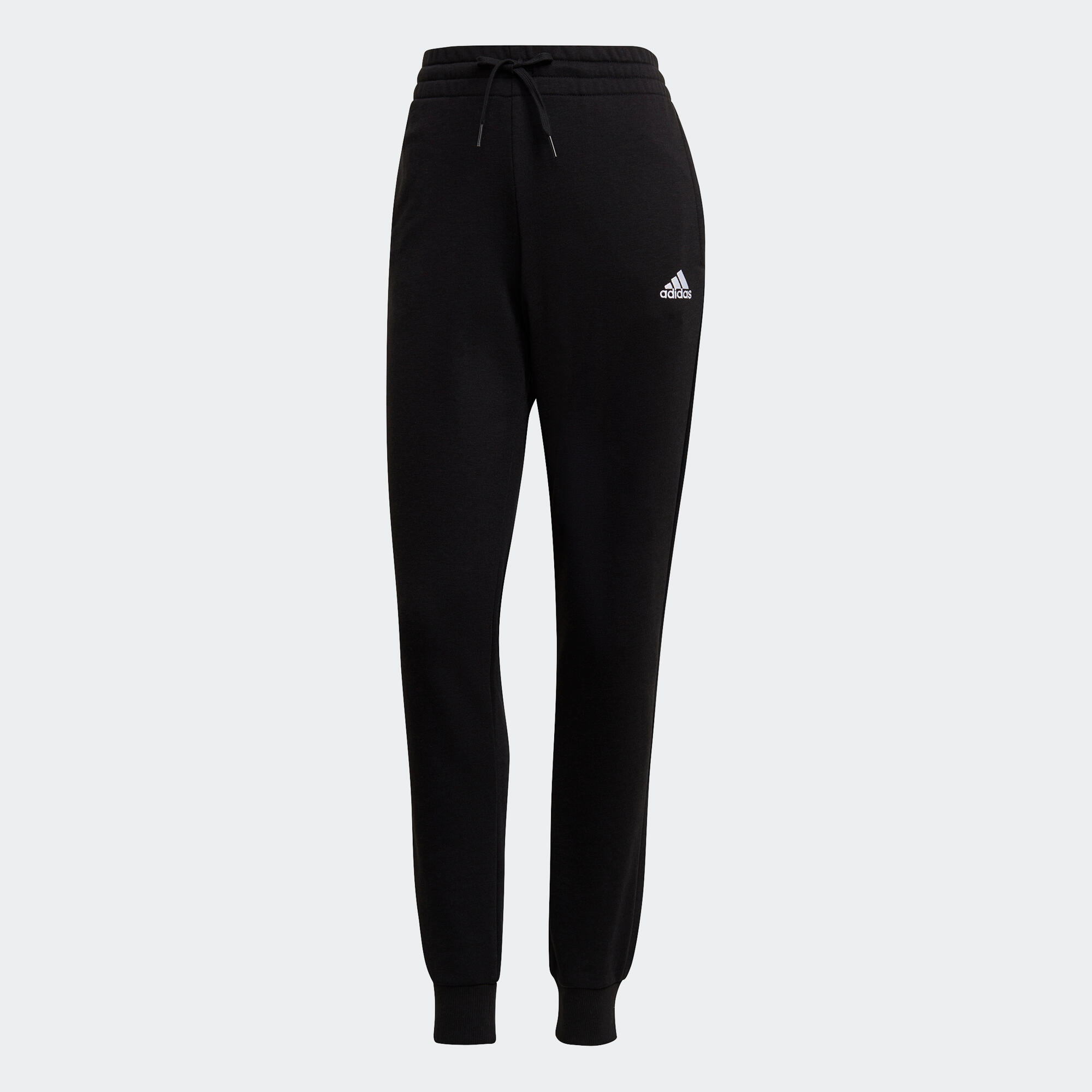 Women's Fitness Majority Cotton Slim Jogging Bottoms - Linear Black 6/6