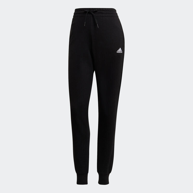 Recoger hojas Oceanía pétalo Pantalón Adidas mujer jogger fitness linear negro | Decathlon