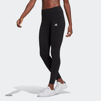 Legging fitness 7/8 coton majoritaire extensible femme - Adidas Essentials noir