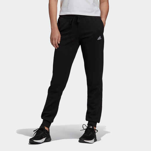 
      Women's Fitness Majority Cotton Slim Jogging Bottoms - Linear Black
  