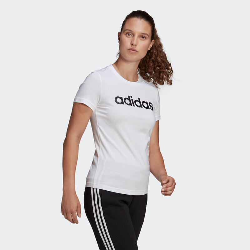 Camiseta Fitness Soft Training Adidas Mujer Blanco