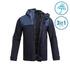 Men's 3-in-1 Travel Trekking Jacket - TRAVEL 100 - Blue