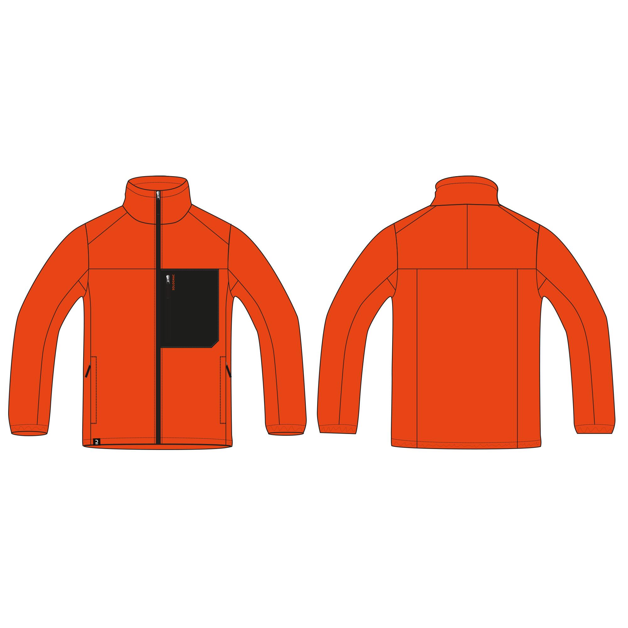 Fleecejacke 500 Jagd orange  13/13
