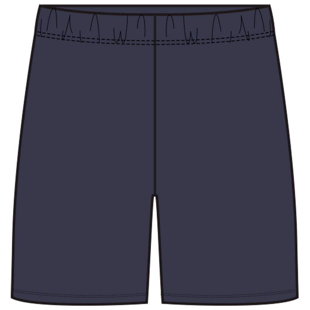 Shorts 100 Basic Baumwolle Kinder grau 