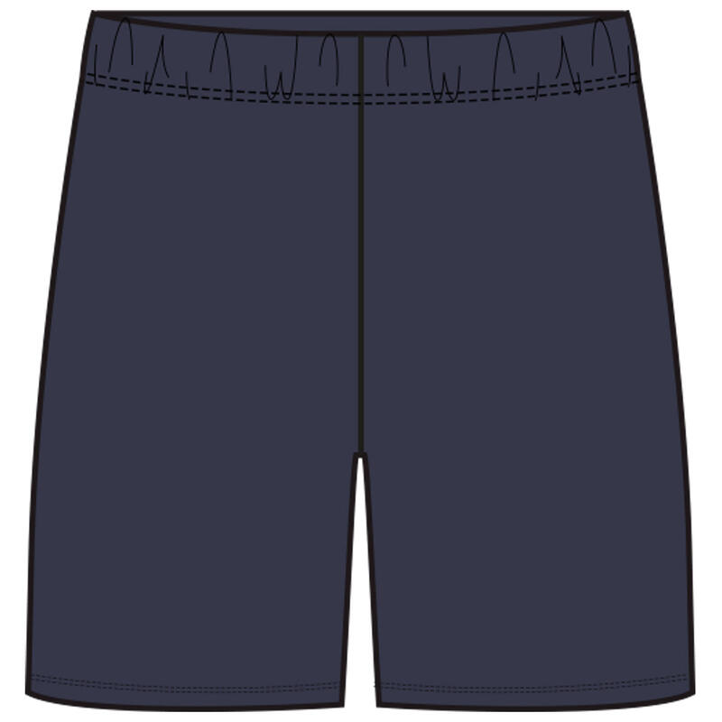 Basic kindershort katoen marineblauw