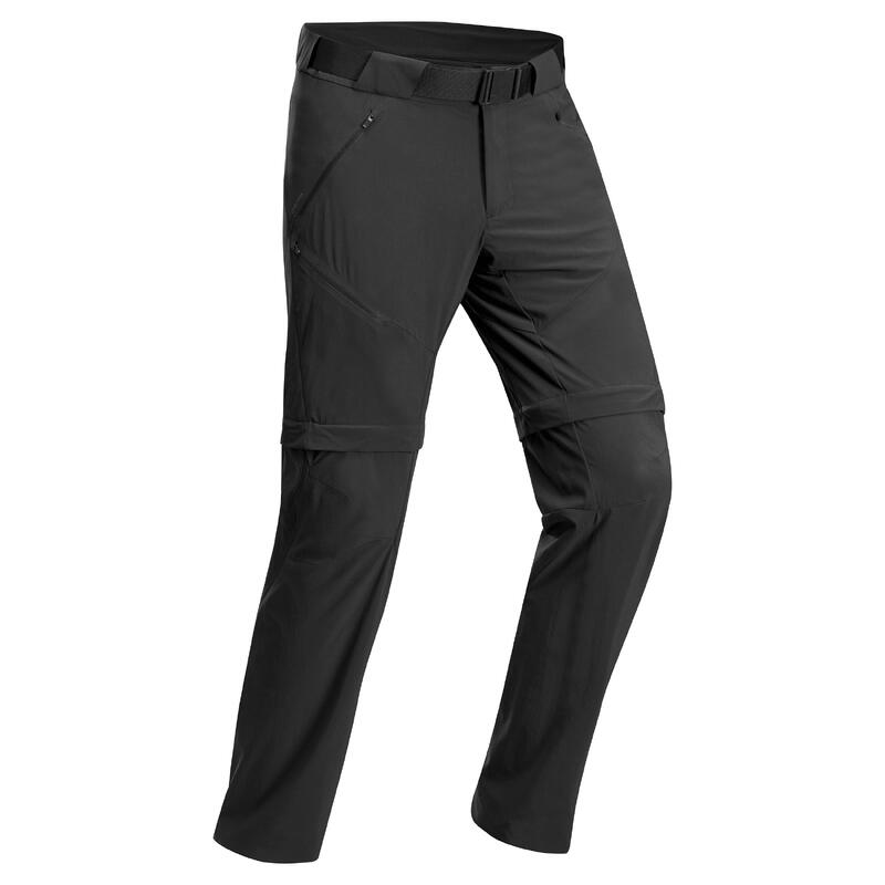 Pantaloni modulabili trekking uomo MH550 neri