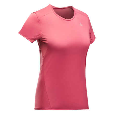 Women’s Mountain Walking Short-Sleeved T-Shirt MH100