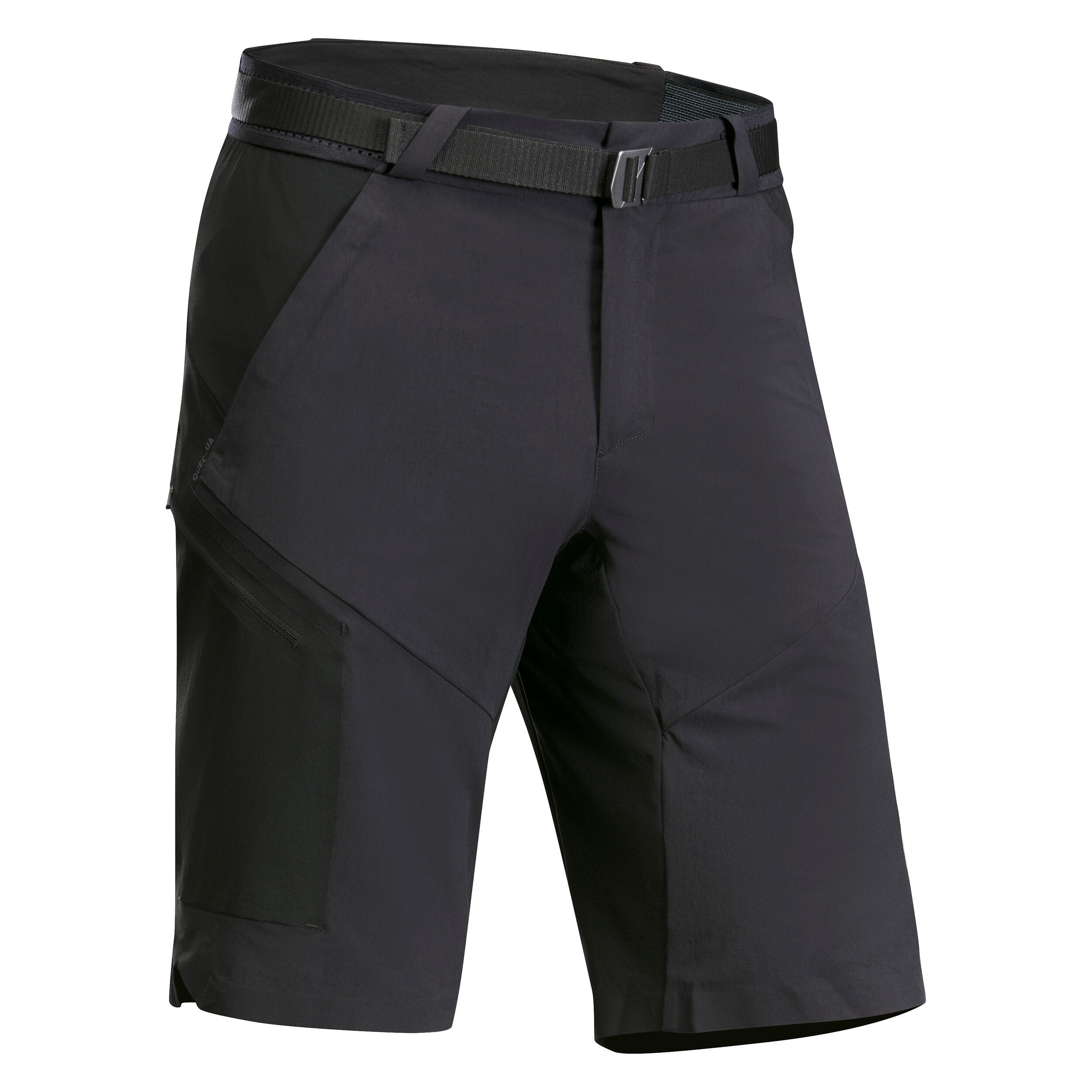 Black long shorts mens sales