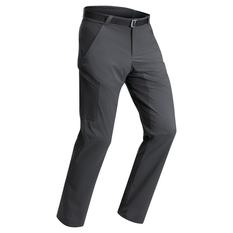 Erkek Dağda Yürüyüş Pantolonu - Siyah / Gri - MH500