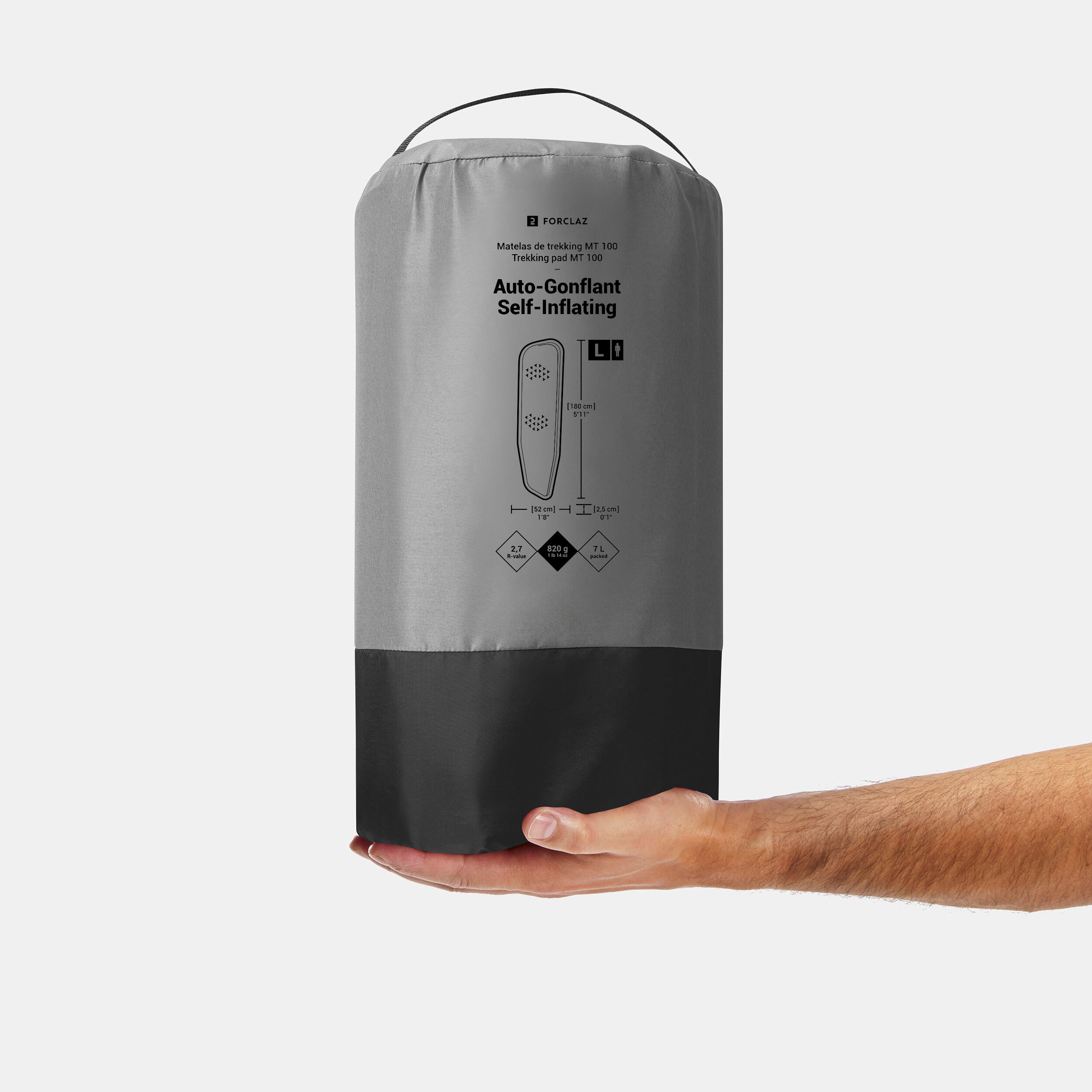 Trek 500 US Self-inflating Mattress - FORCLAZ