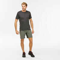 Men's Hiking Synthetic Short-Sleeved T-Shirt  MH100