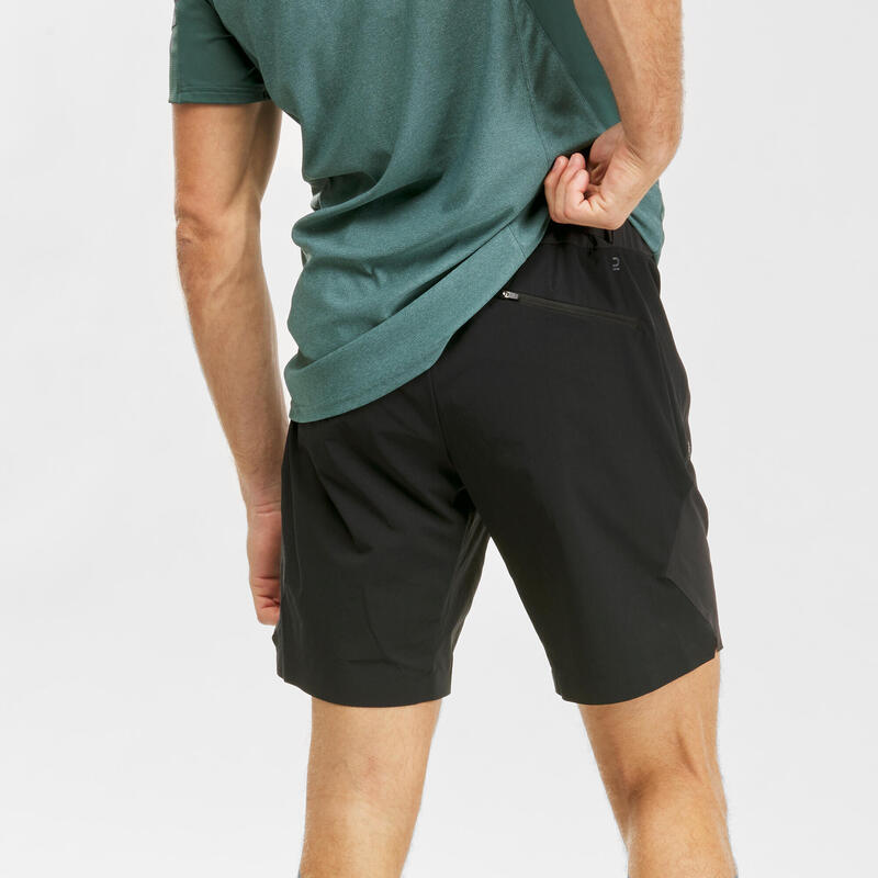 Wandershorts Herren kurz Bergwandern - MH500 schwarz