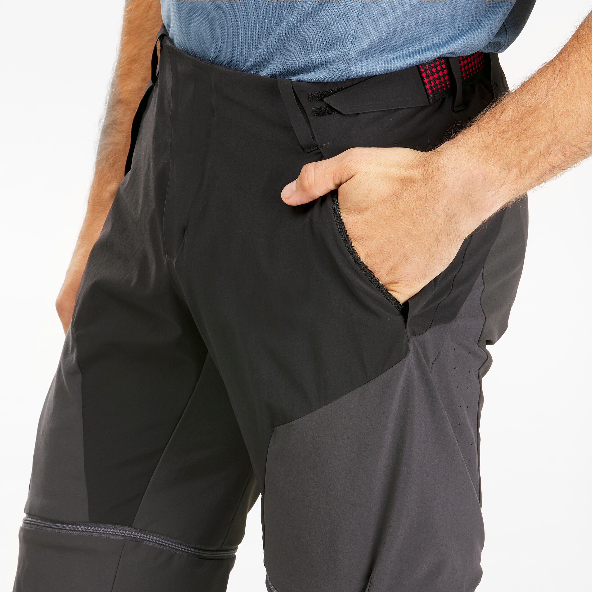 Wanderhose Zip-Off-Hose MH950 Herren schwarz/grau 7/11