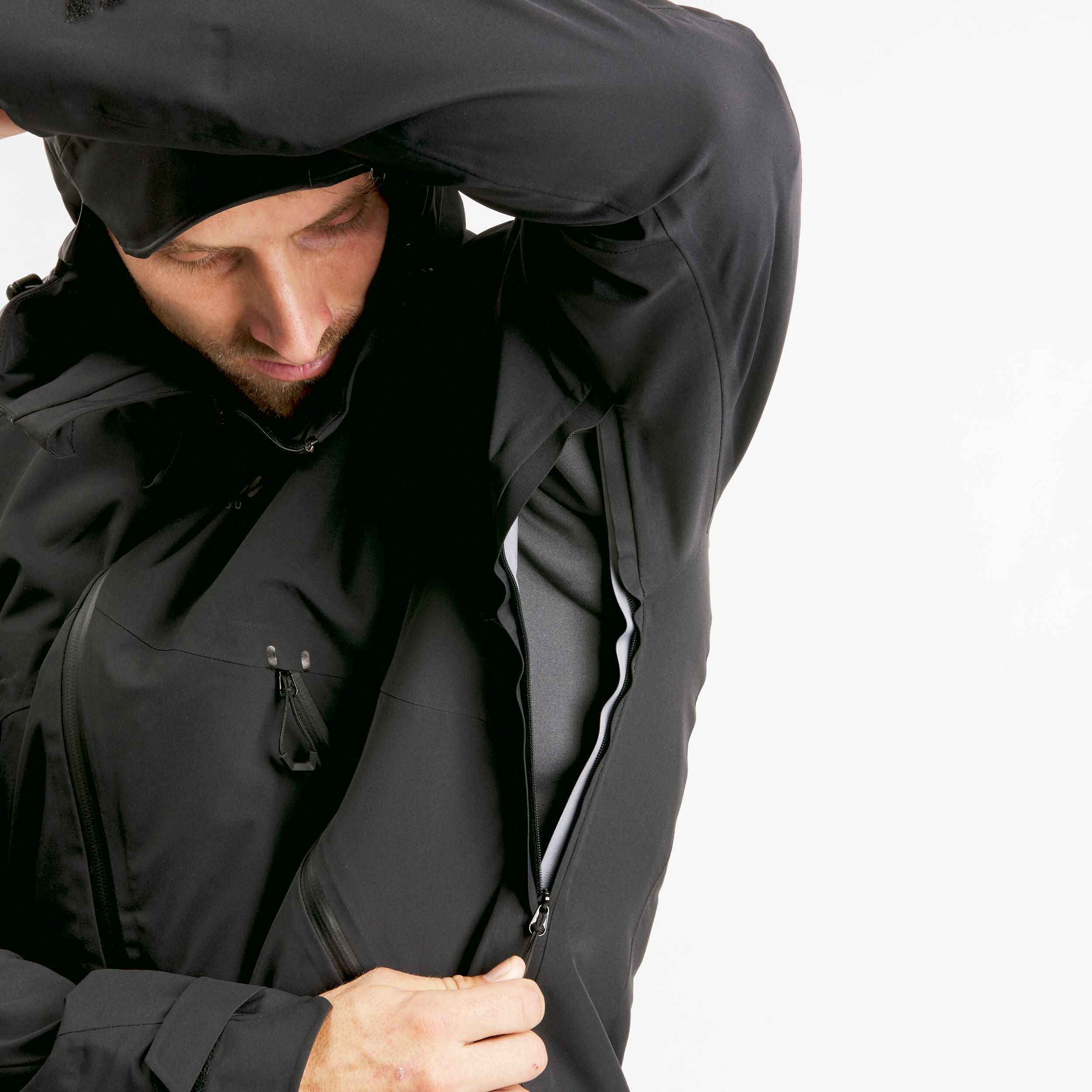 Manteau de randonnée imperméable homme, MH 500 4/6