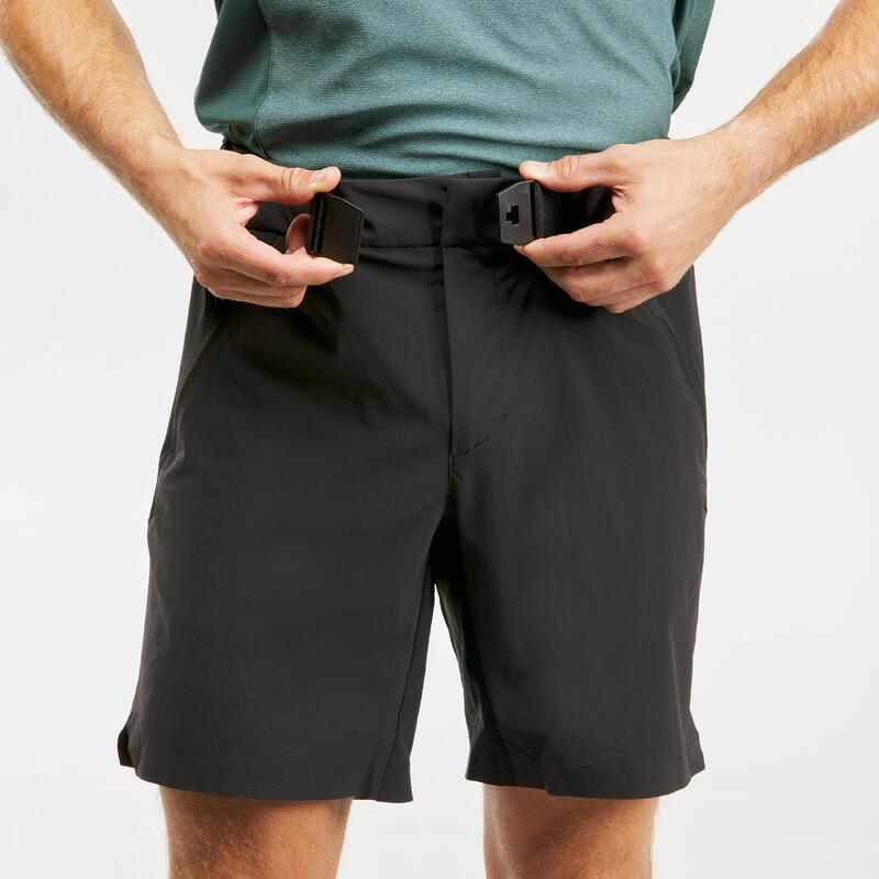 Pantalon scurt drumeție MH500 Negru Bărbați