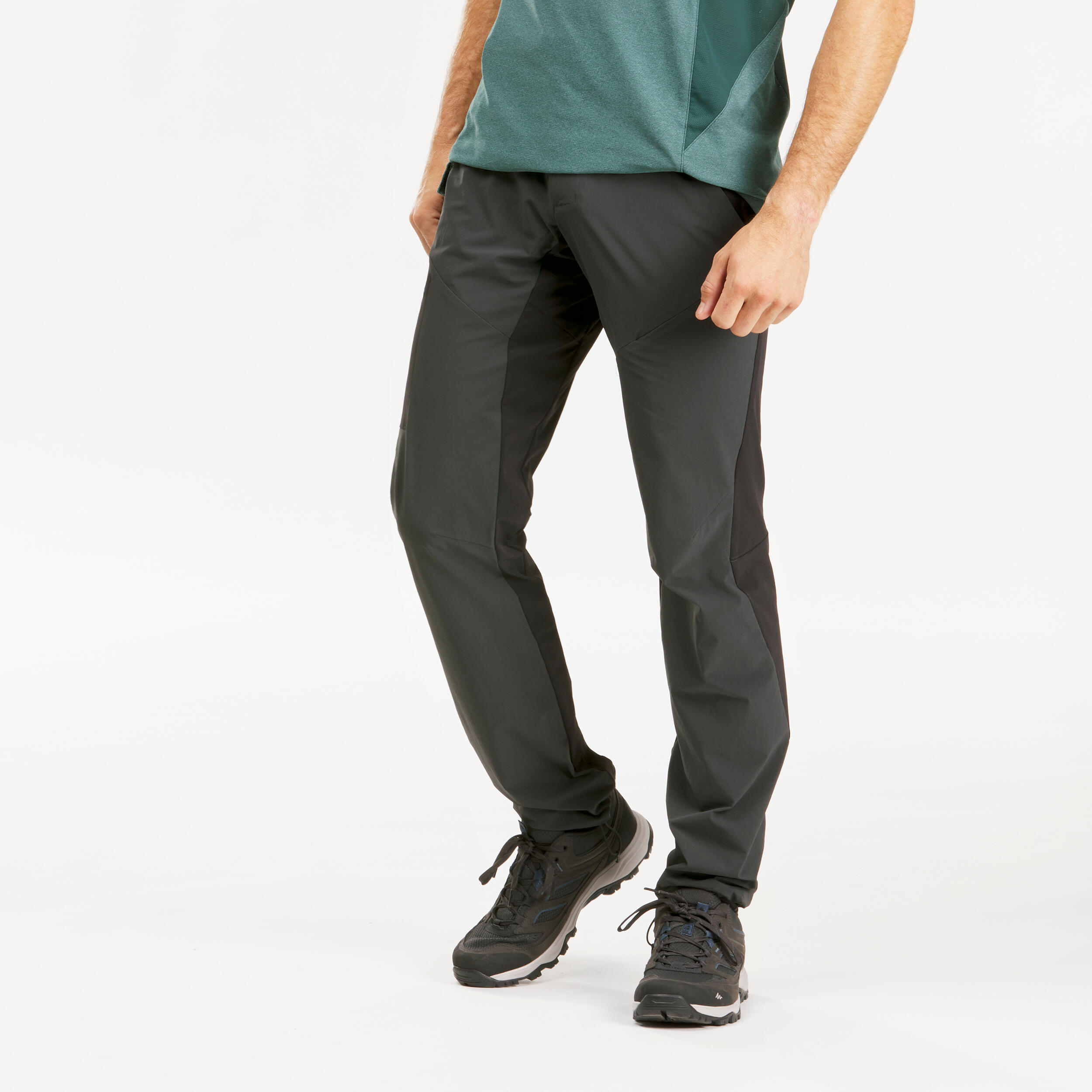 Men's Warm Pants - SH 100 Grey - [EN] graphite grey - Quechua - Decathlon