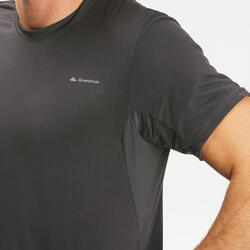 T-shirt de randonnée manches courtes en synthétique - Homme-  MH100