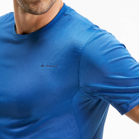Men's Recycled Synthetic Short-Sleeved Hiking T-Shirt  MH100
