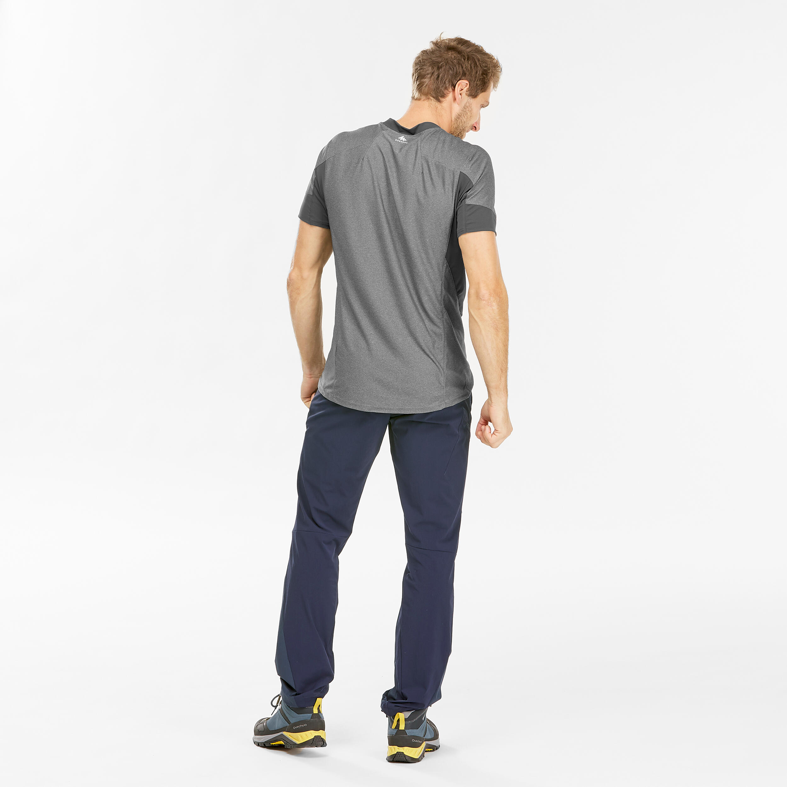 Mens Hiking Trousers Mountain Bottoms Trekking Pants Mh500 Quechua