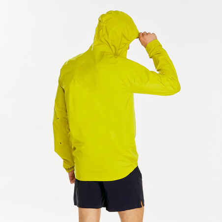 Wanderjacke Speed Hiking FH500 wasserdicht ultraleicht Herren gelb