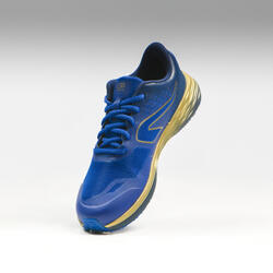 KIDS ATHLETICS SHOES AT500 KIPRUN FAST NAVY YELLOW EU39