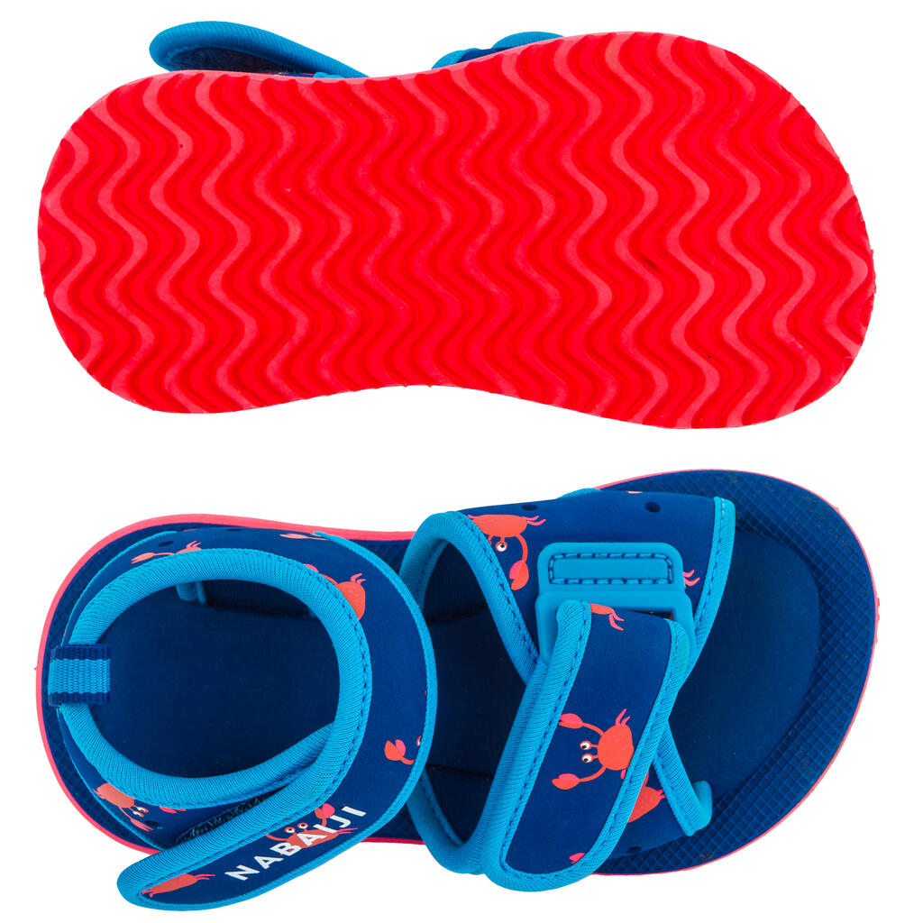 Detské plavecké sandále oranžové