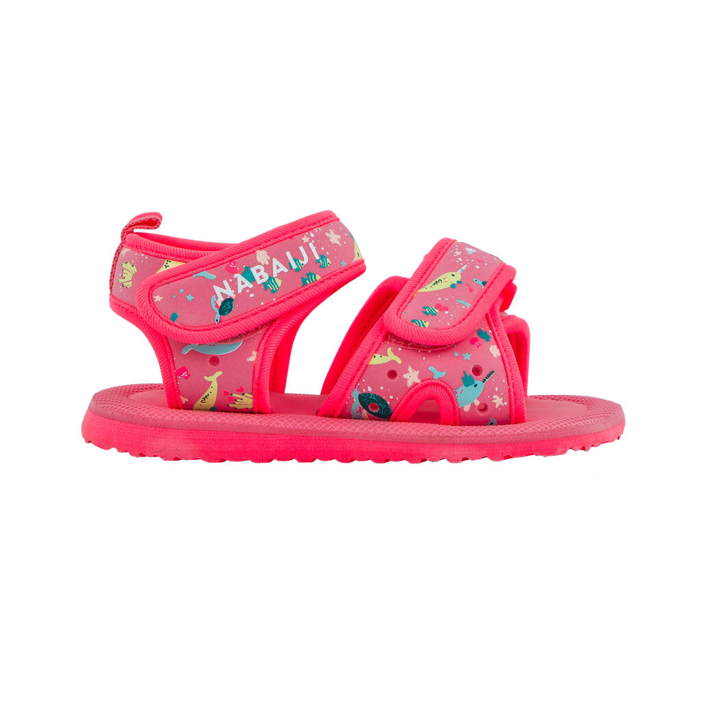 Badesandalen Baby/Kinder - koralle 