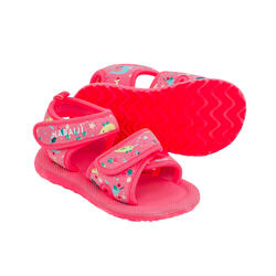 Sandales Natation Bebe Rose Imprime Flamingo Nabaiji Decathlon