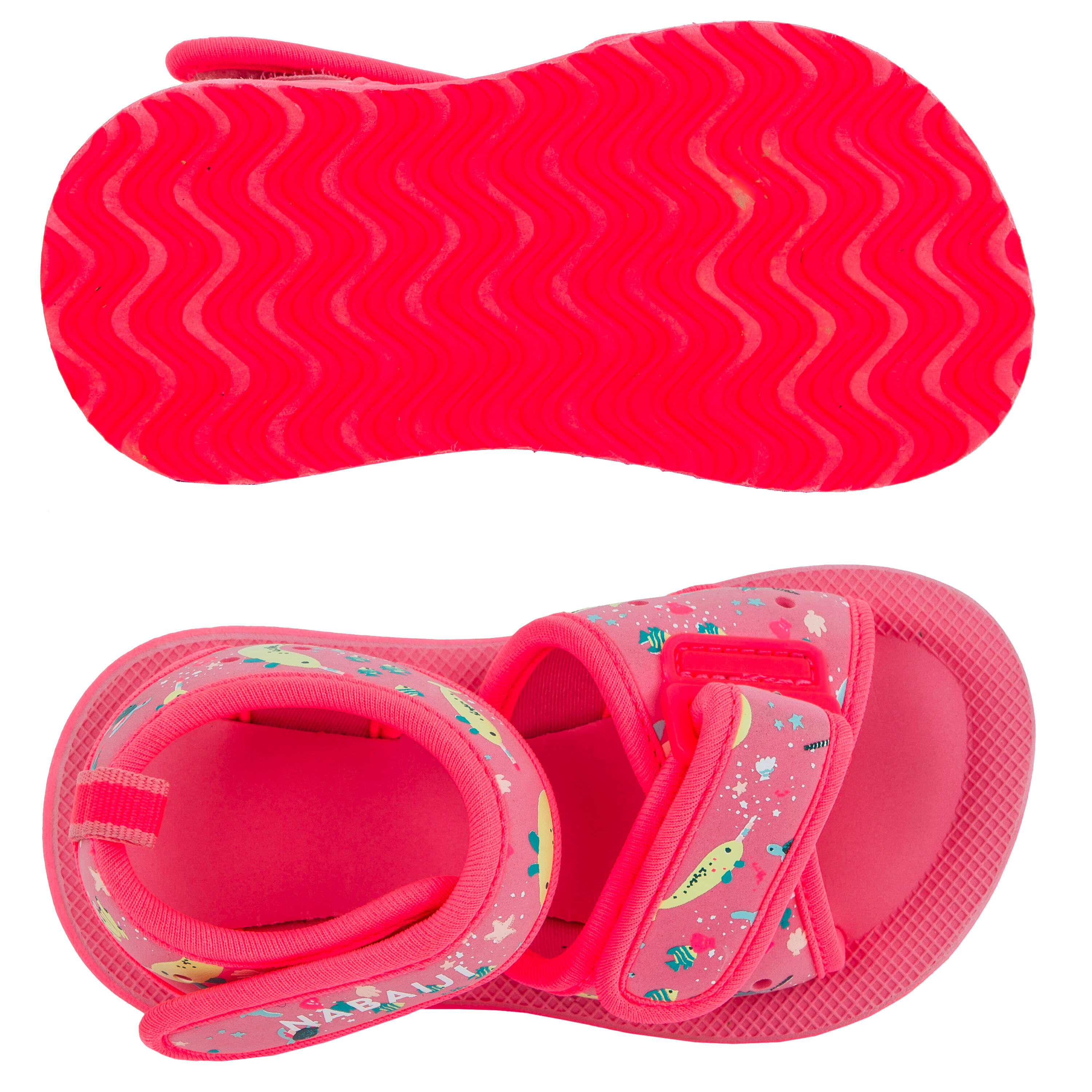 Sandalias Piscina Bebés/Niños Rosa - Decathlon