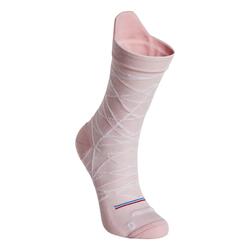 CHAUSSETTES DE VELO PENTE DOUCE ROSE POUDREE