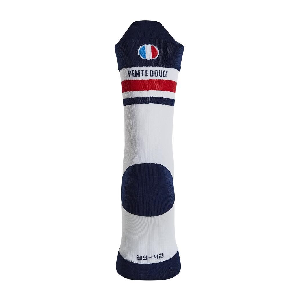 Pente Douce Cycling Socks - Blue/White/Red