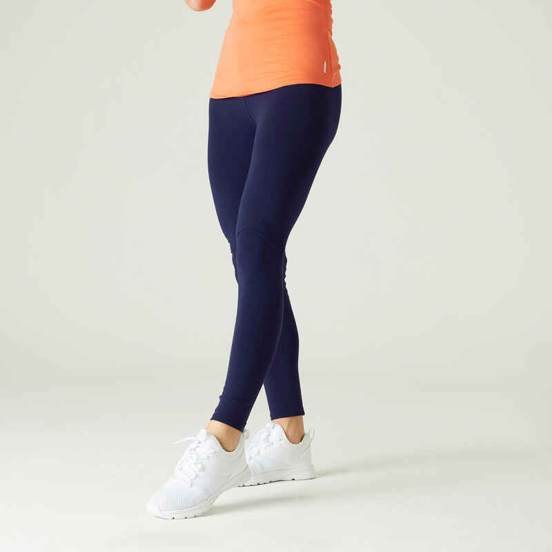 بنطلون Legging ضيق للسيدات لتمارين الجيم والبيلاتس- أزرق غامق