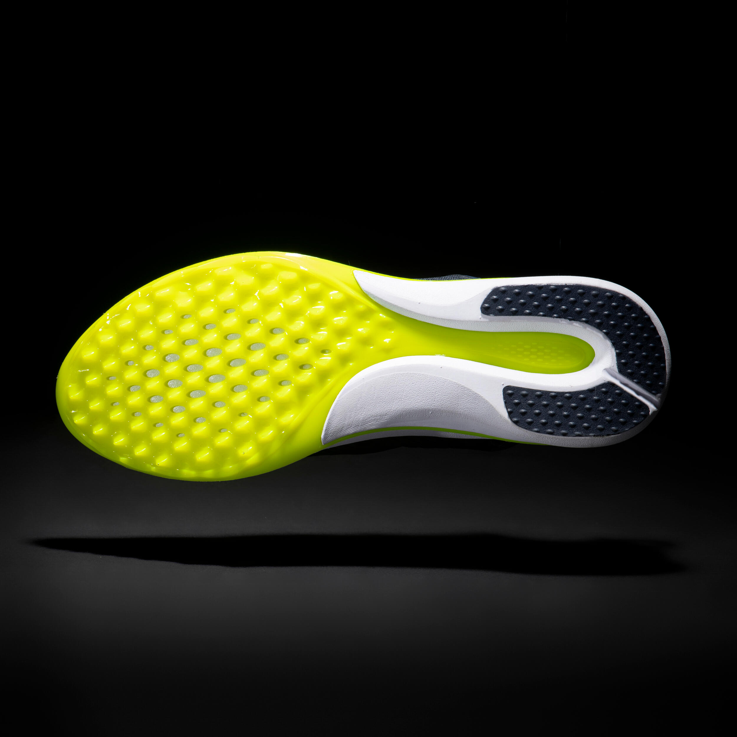 yellow track shoes