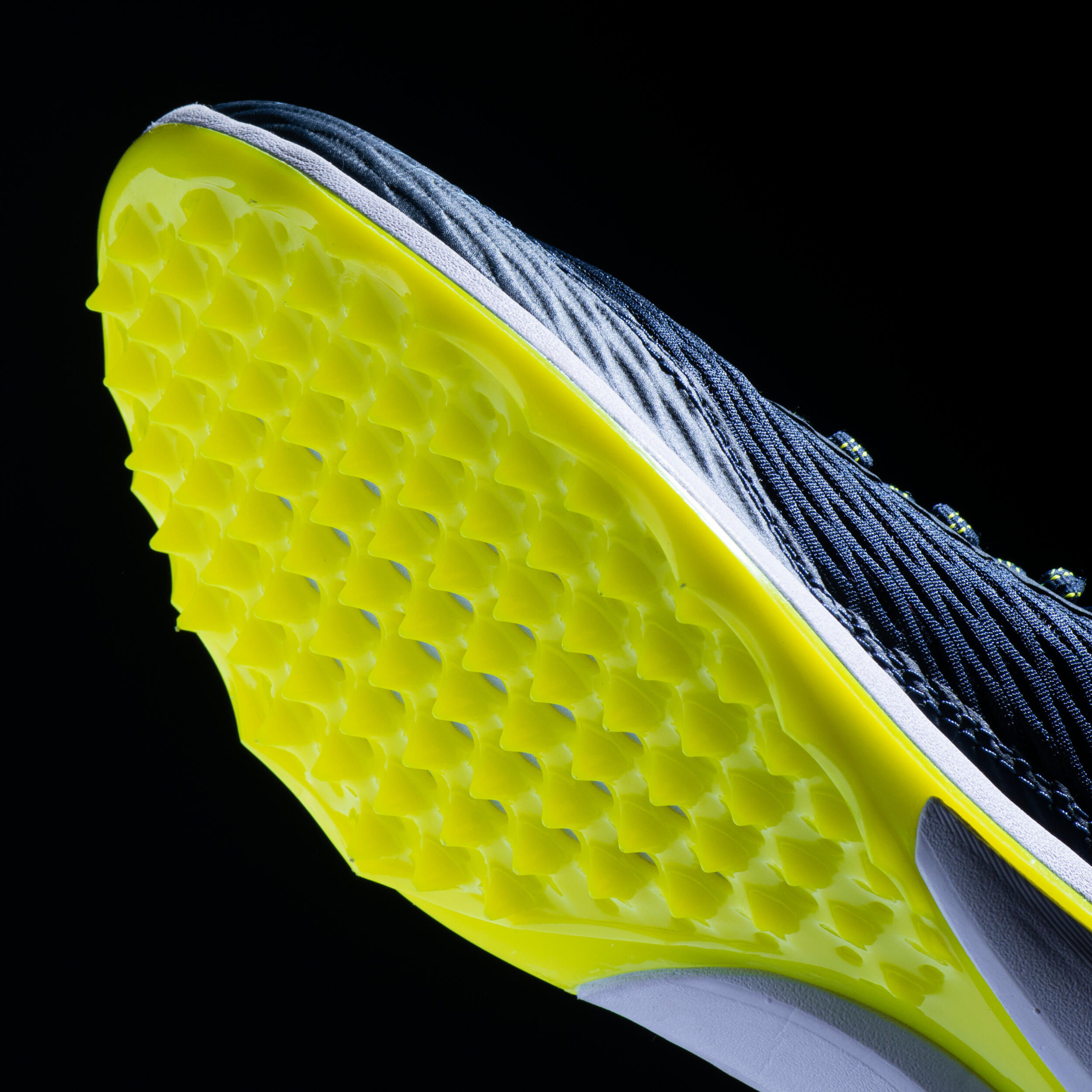 yellow track shoes
