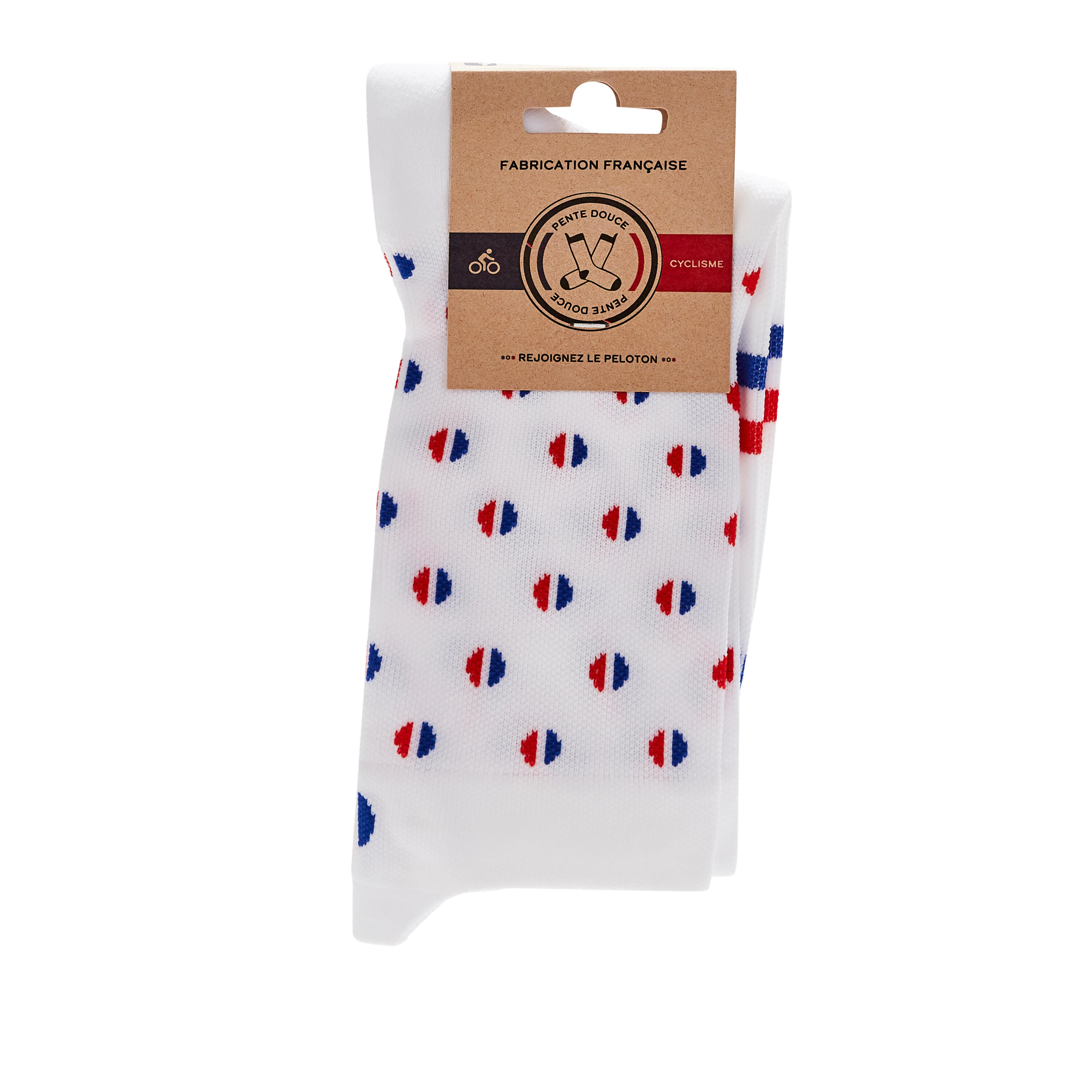 CHAUSSETTES DE VELO PENTE DOUCE COCARDE 6/6
