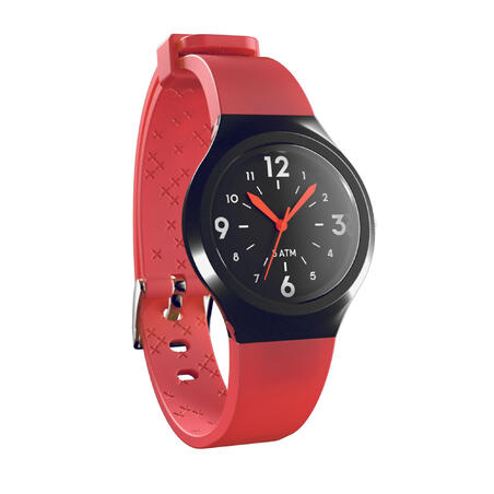 KIDS' SPORT WATCH WITH HANDS A300S - RED