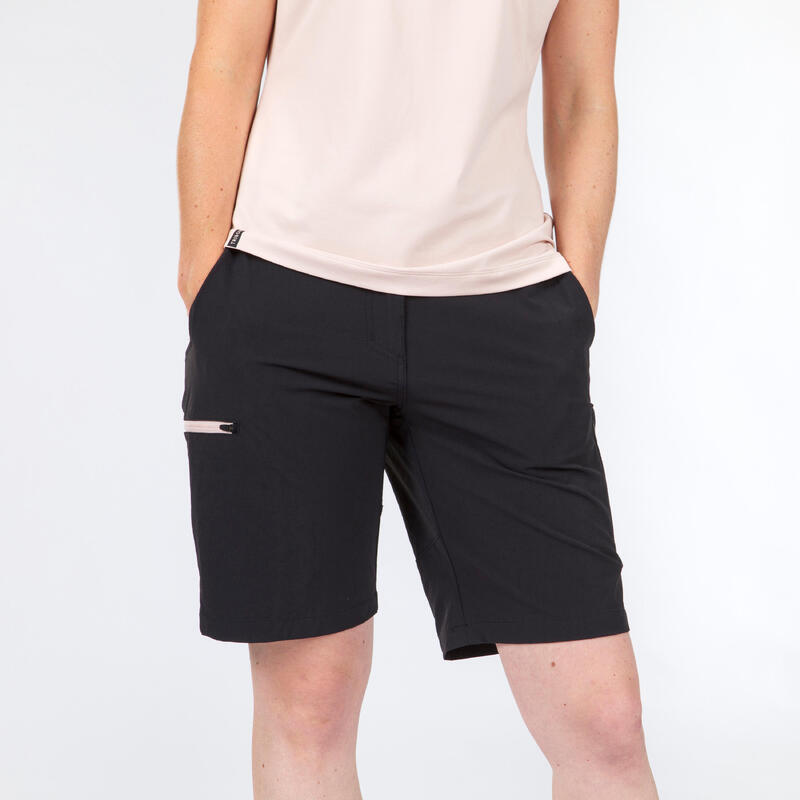 Shorts Segeln Damen 500 wasserabweisend strapazierfähig 500 schwarz