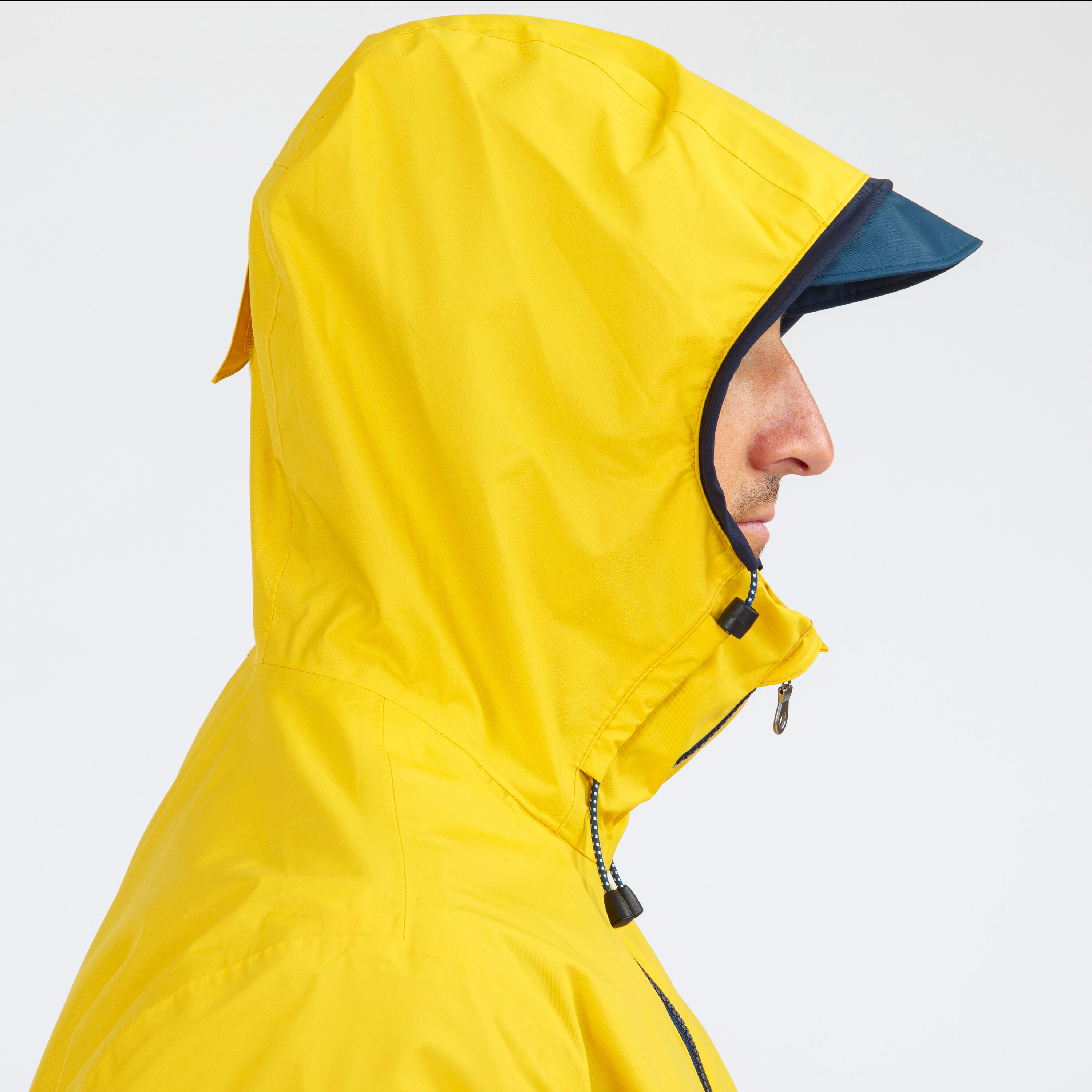 Men Waterproof Sailing Jacket 100 Light Yellow
