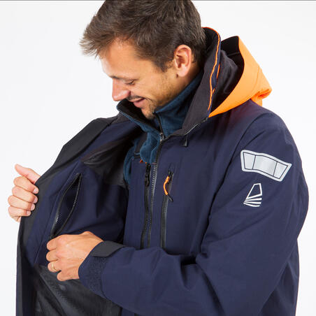 Куртка-анорак чоловіча Sailing 500 для вітрильного спорту темно-синя