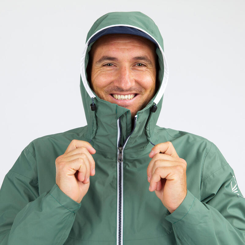 Conjunto impermeable para hombre, chaqueta impermeable para hombre,  chaqueta y pantalones, pantalones para trabajo, camping, pesca (color verde