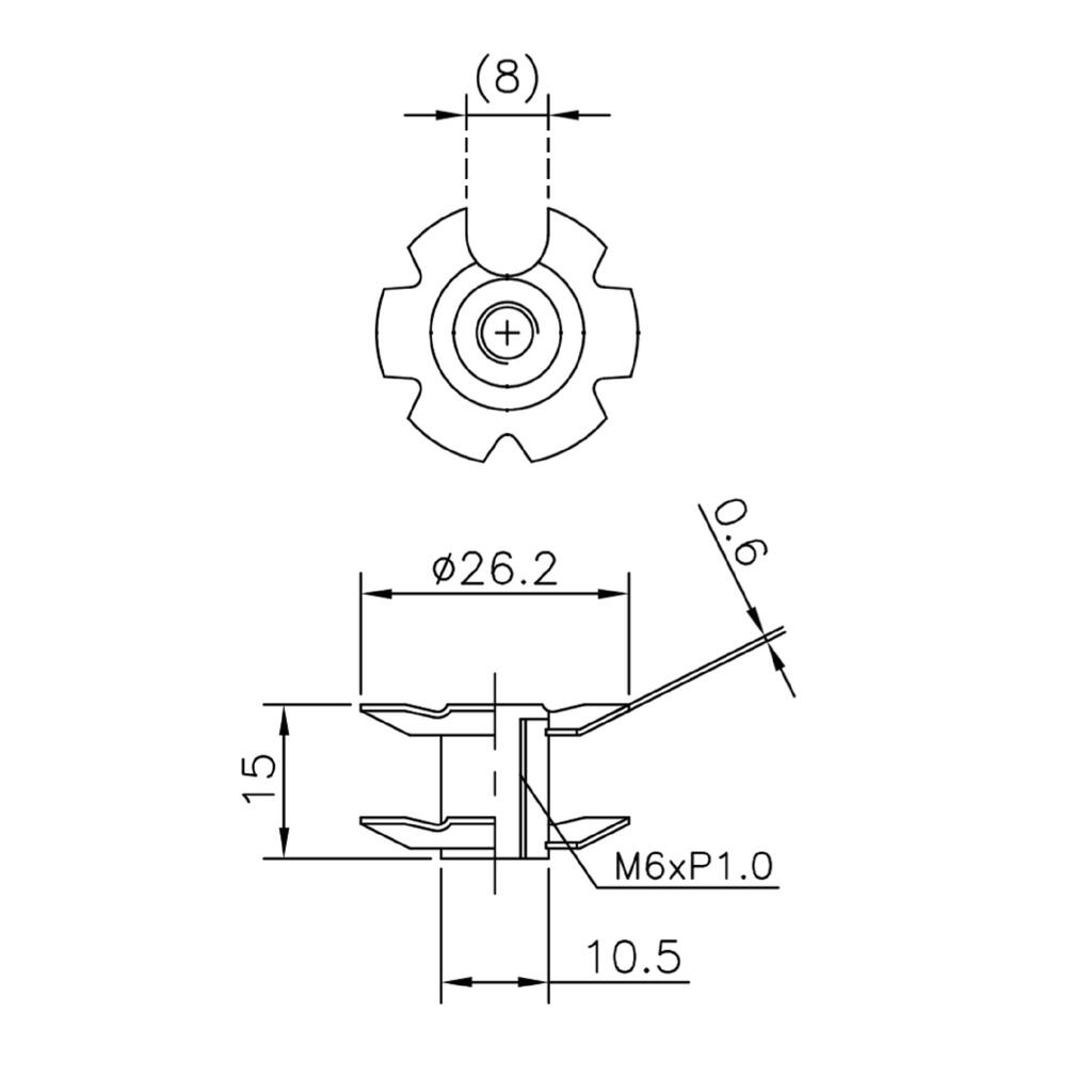 Zvjezdasta matica USB 1'1/8