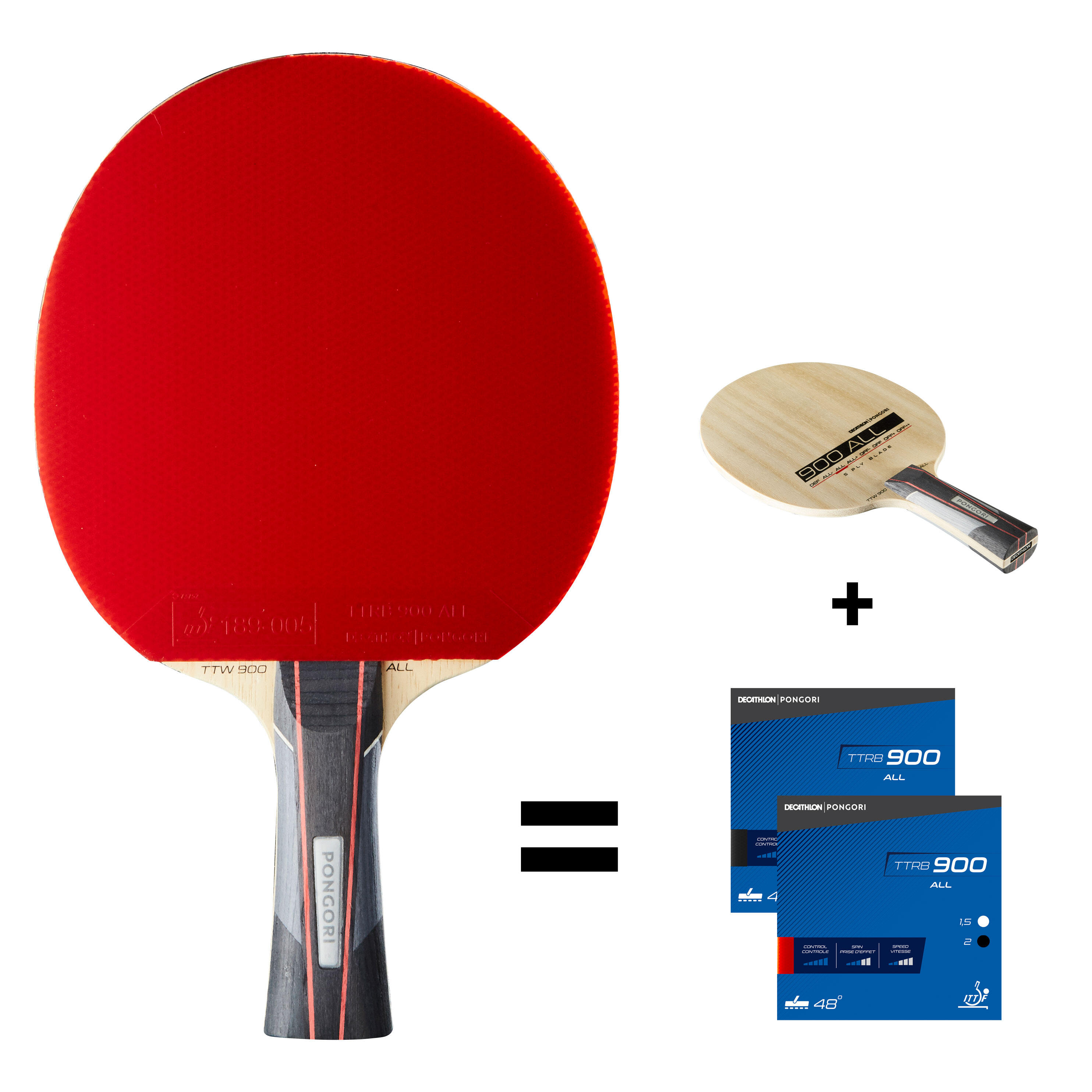 

Table Tennis Bat TTR 900 All-Round Club -  By PONGORI | Decathlon