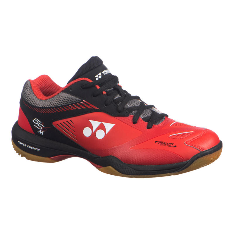 Zapatillas de bádminton, squash y deportes INDOOR PC-65 X2 MEN Rojo/Negro 
