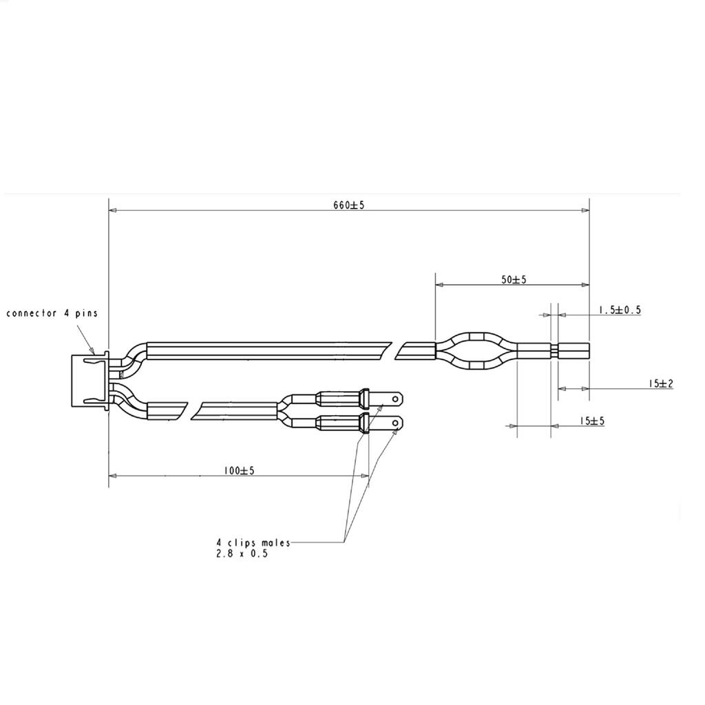 Kabel za svjetlo za bicikl Touring 520