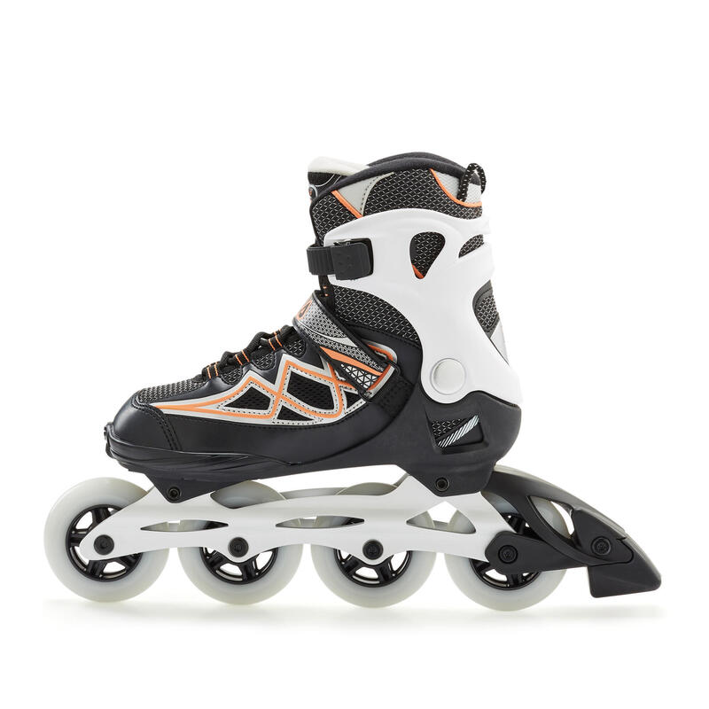 Rollers Fitness Femme Primo Air Zone 84 mm noir/rose saumon