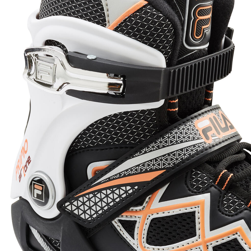 Inline Skates Fitness-Inliner PRIMO AIR ZONE 84 mm Damen/Herren schwarz/lachsrot