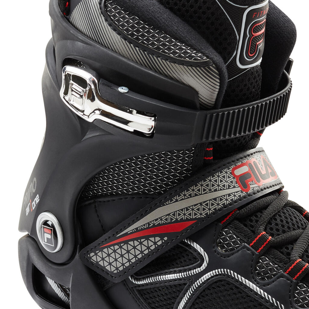 Men's 84 mm Fitness Skates Primo Air Zone - Black/Red