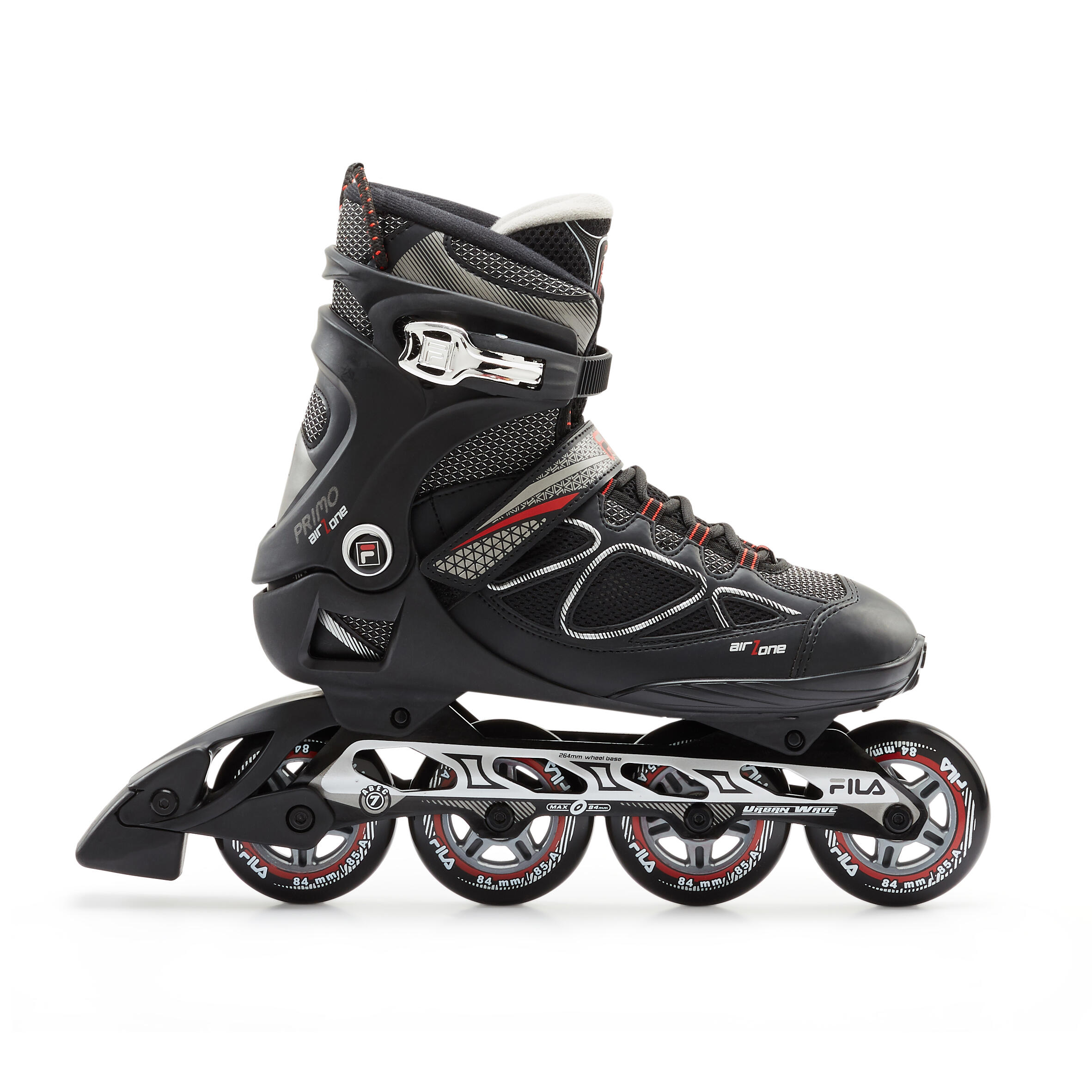 Črni in rdeči moški rolerji PRIMO AIR ZONE - | Decathlon