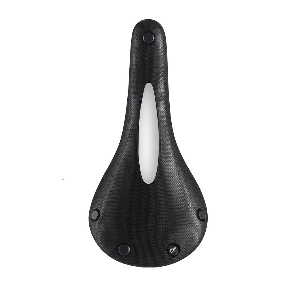 Saddle All Weather Carved Brooks Cambium C15 - Black